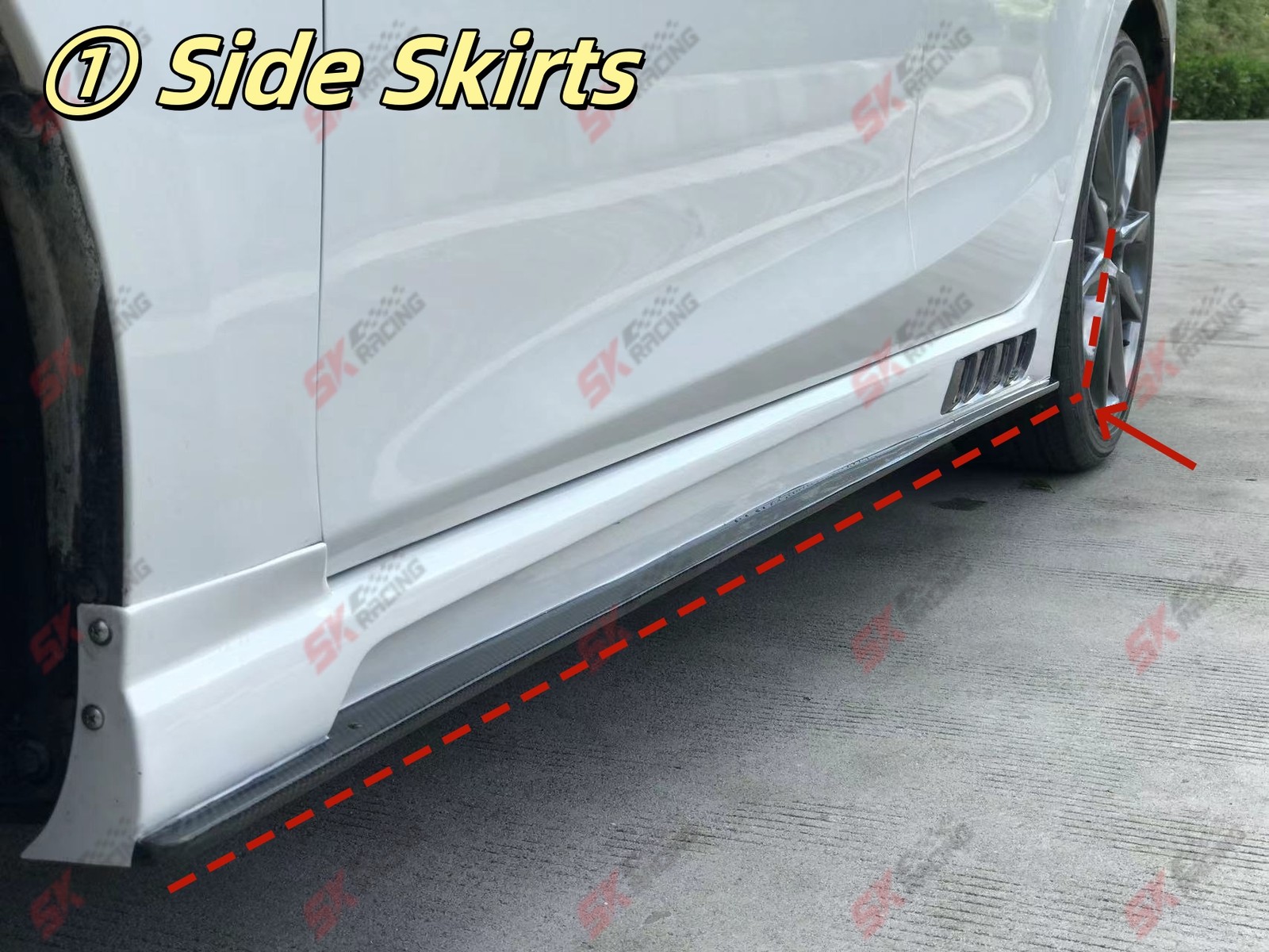 Carbon Fiber/Unpainted Front Rear Lip BodyKits For Mazda 3 Axela Hatchback 17-18