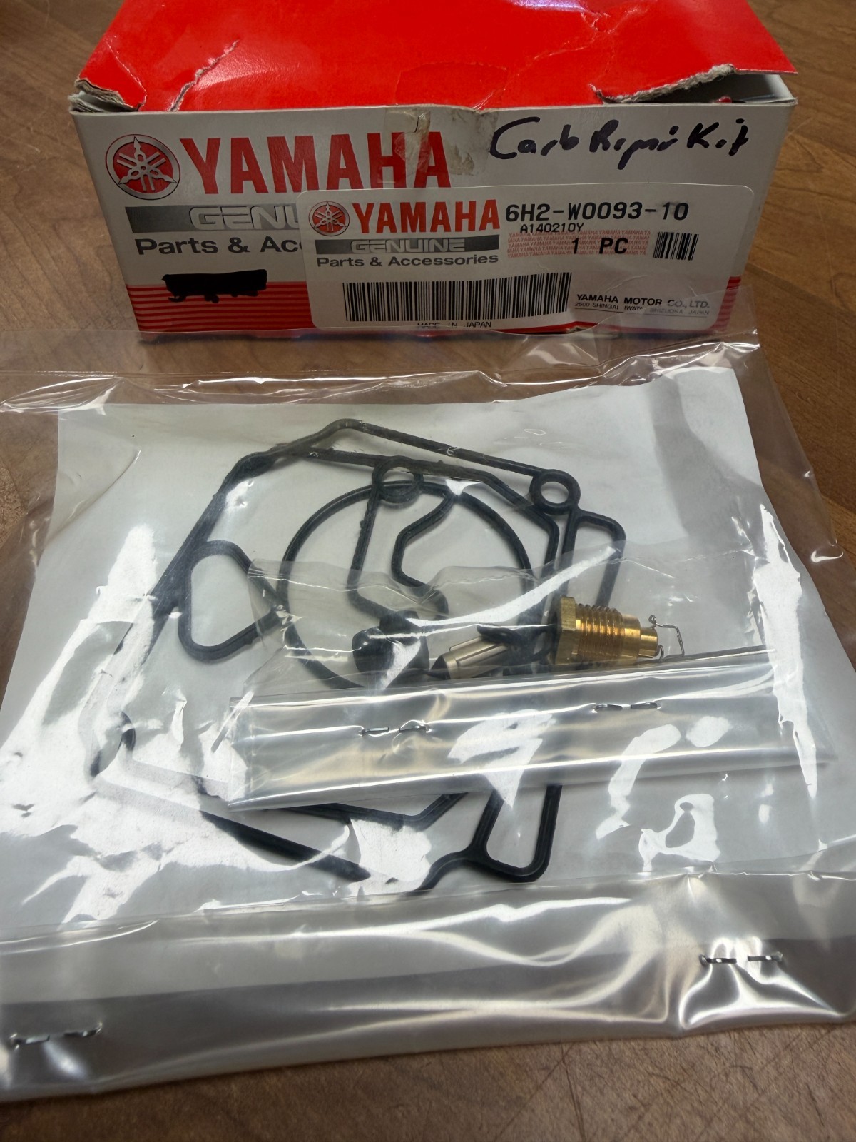 NOS New Yamaha OEM Part Carb Kit 6H2-W0093-10-00 60-70HP 1992-2009 NOS New Yamaha OEM Part Carb Kit 6H2-W0093-10-00 60-70HP 1992-2009