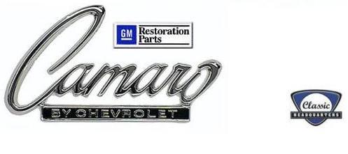 68 & 69 Camaro By Chevrolet Trunk Or Header Panel Emblem **NEW ** Best Quality 