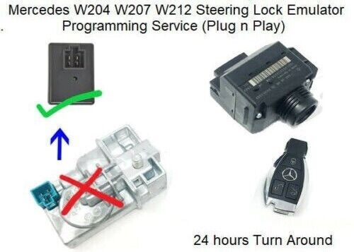 Mercedes Benz Steering Lock ESL ELV Emulator Programming W204 W207 W212