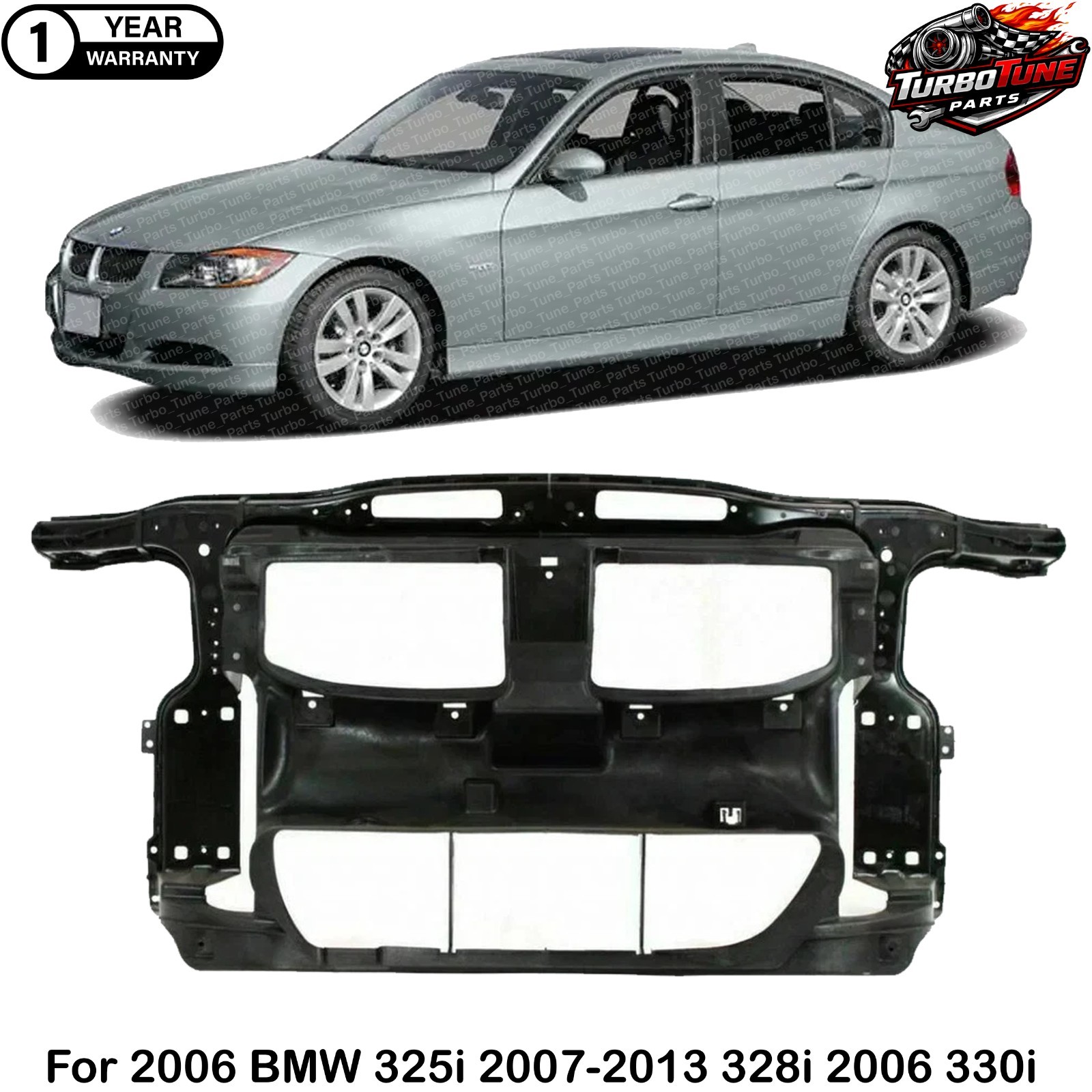 NEW Front Radiator Support Assembly For 2006 BMW 325i 2007-2013 328i 2006 330i