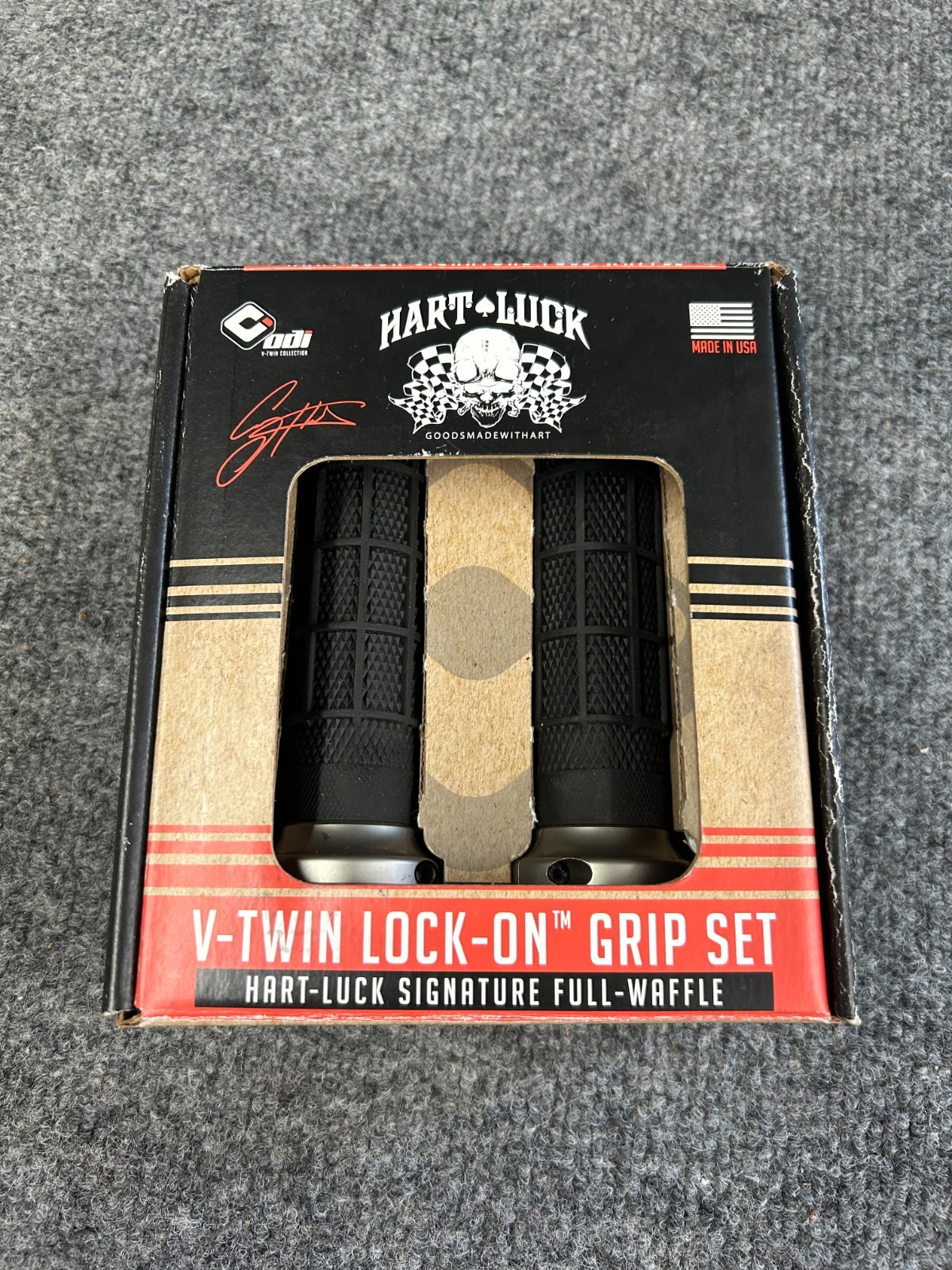 ODI HARLEY Hart-Luck Signature V-Twin Lock-On™ Grips 0630-2691