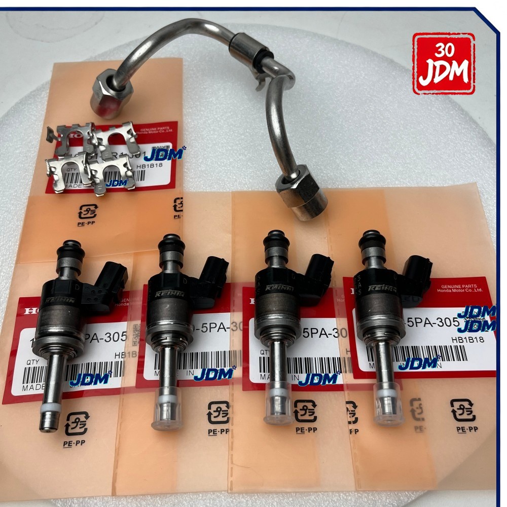 NEW GENUINE Honda OEM Fuel Injector Kit– 1.5 L Turbo Injector Set & Fuel Pipe US