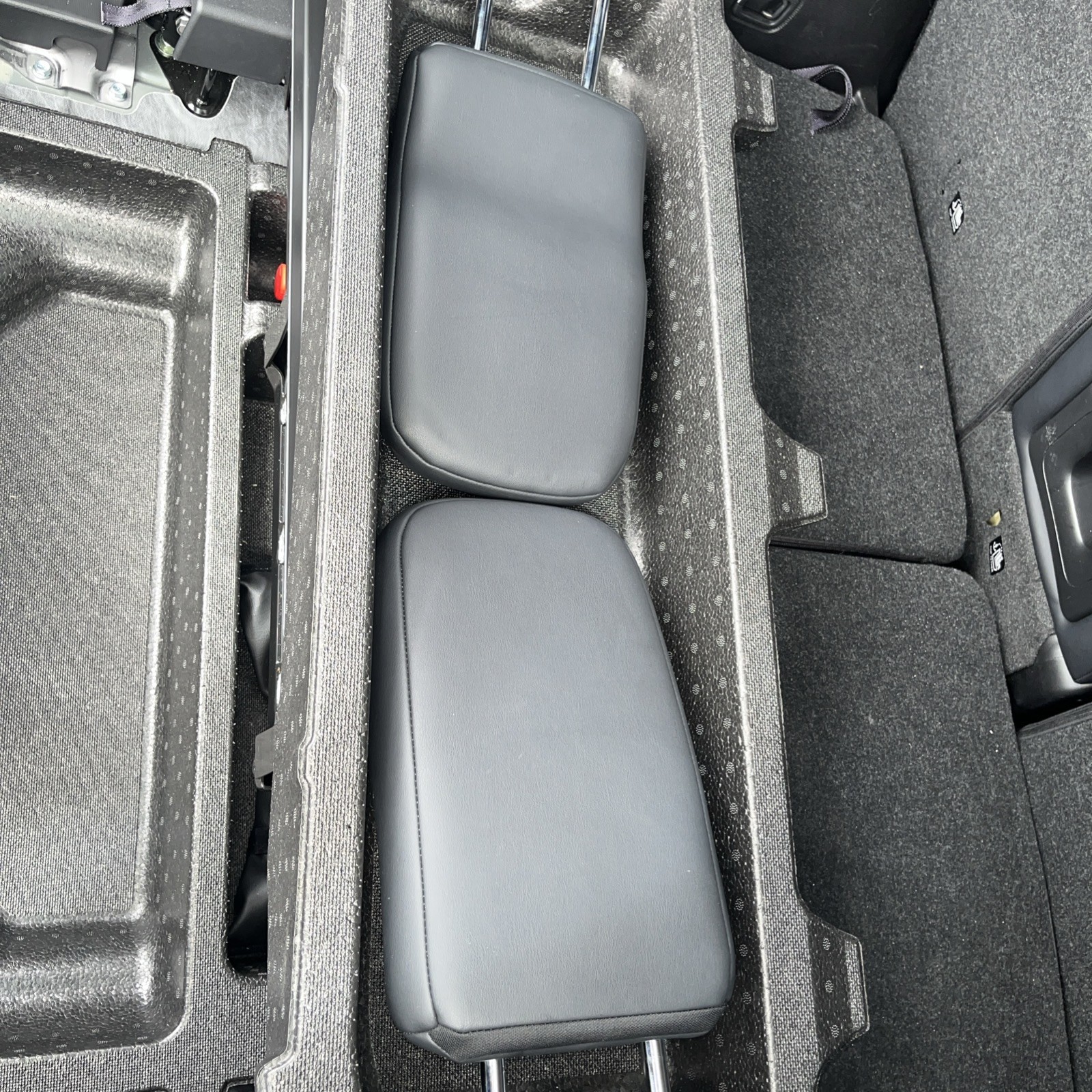 🚨PAIR 2022-2025 Mitsubishi Outlander Rear Third 3rd Row BLACK LEATHER Headrests