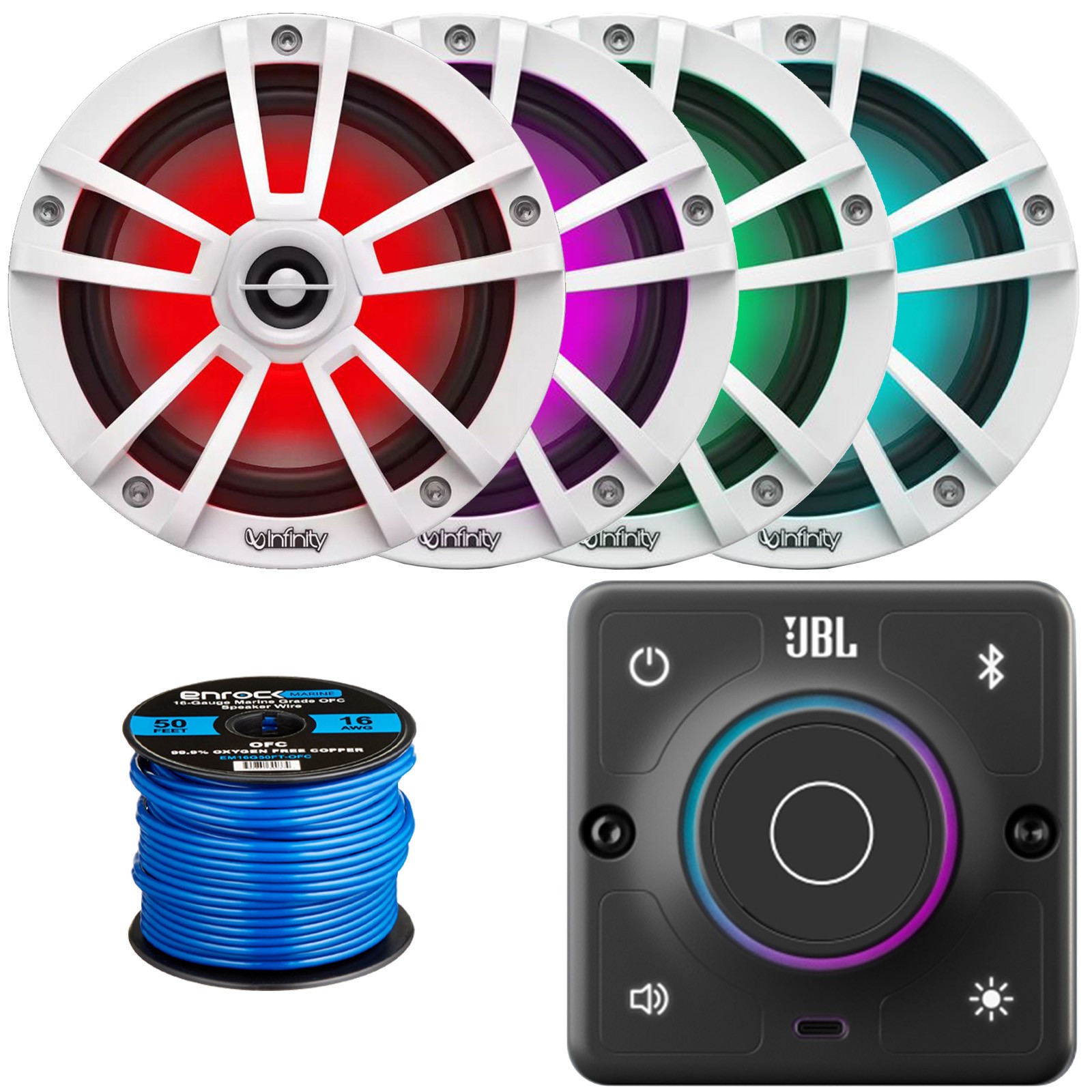 JBL AURA-BT-M Marine Receiver, 4x 6.5\