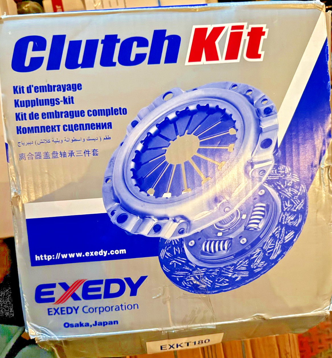 The Exedy EXKT180 is a 3-piece OEM replacement clutch kit