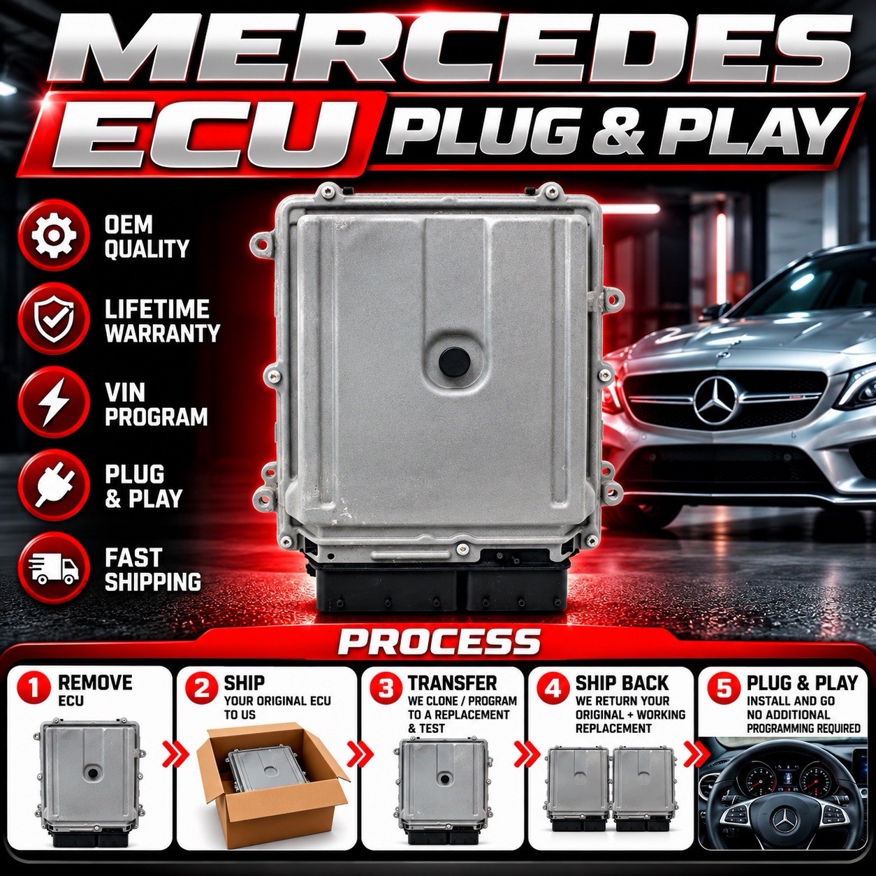 2014-2016 Mercedes-Benz E350 3.5L ECU/ECM A 276 900 46 00 2014-2016 Mercedes-Benz E350 3.5L ECU/ECM A 276 900 46 00