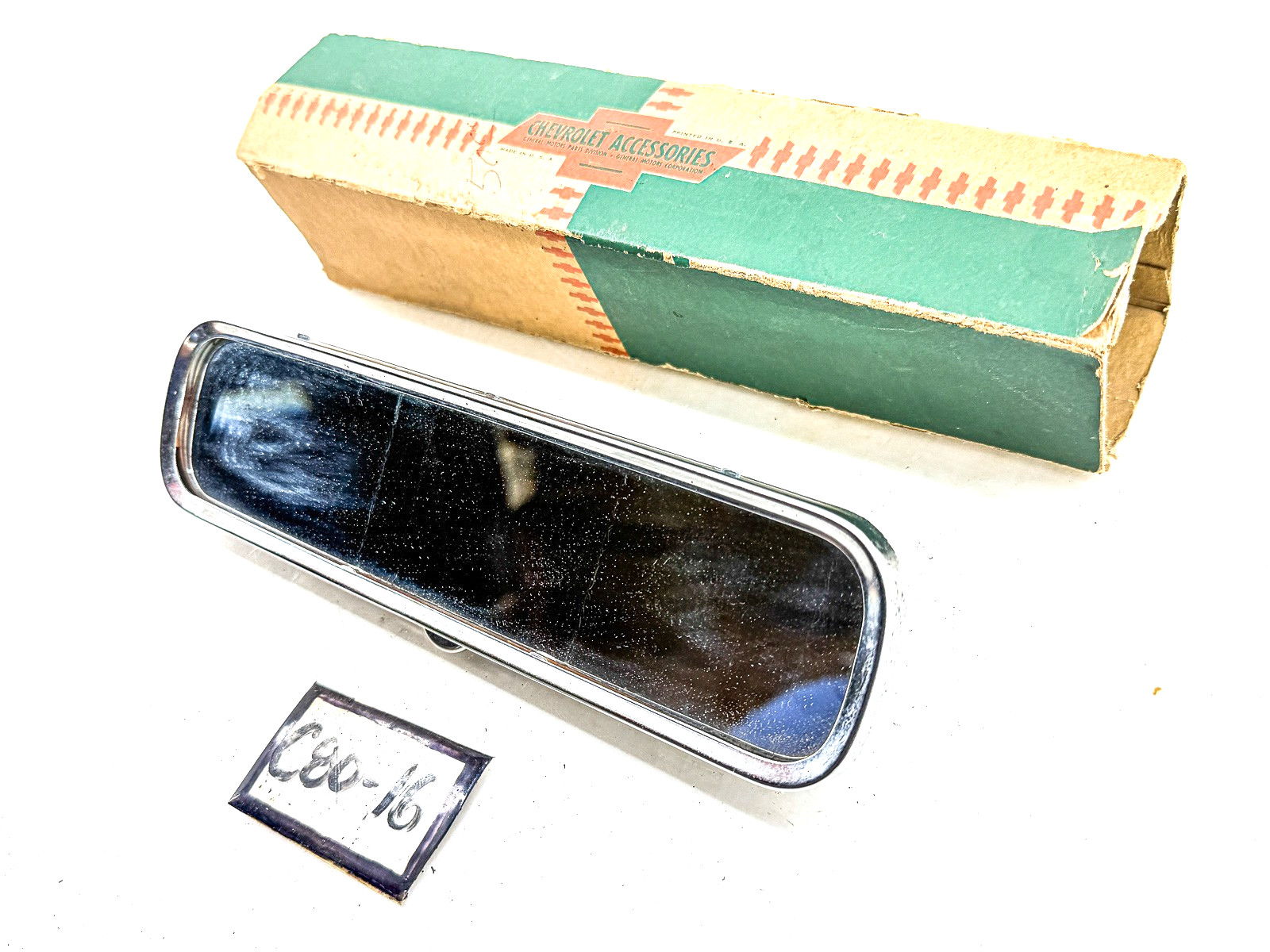 NOS 1940's 1950's 1960's CHEVROLET ACCESSORY INTERIOR REAR VIEW MIRROR C80-16