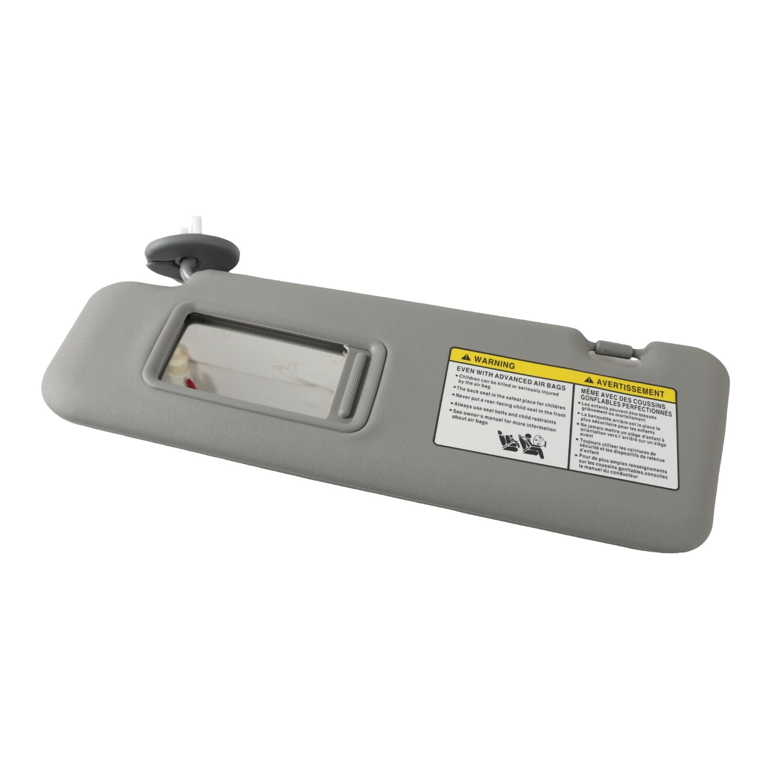 NEW OEM Gray Left Driver Side Sun Visor w/ Light For Toyota Highlander 2008-2013
