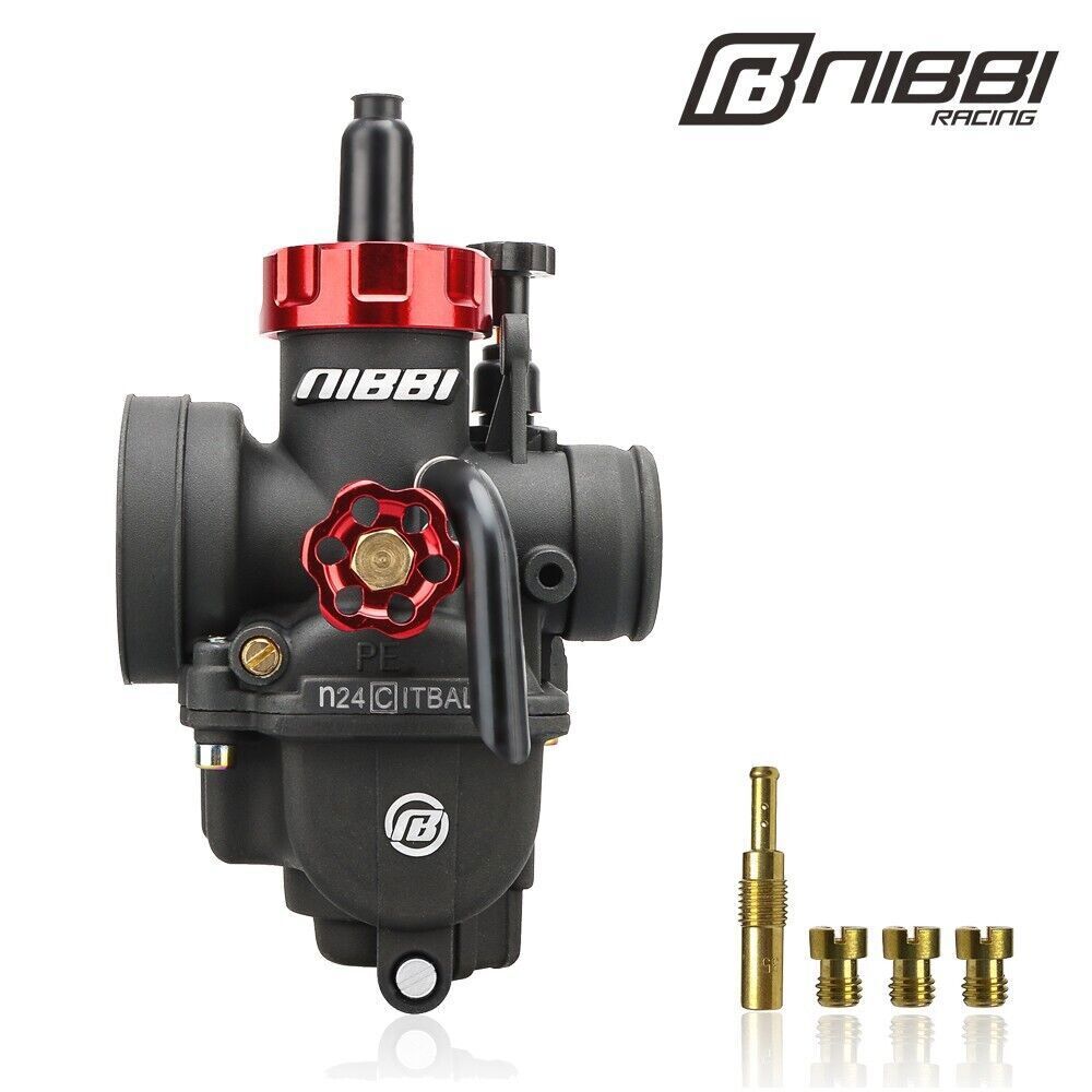 NIBBI PE 24mm Racing Carburetor For CR65 KTM Agility Fiddle II Dirt Pit Bike ATV