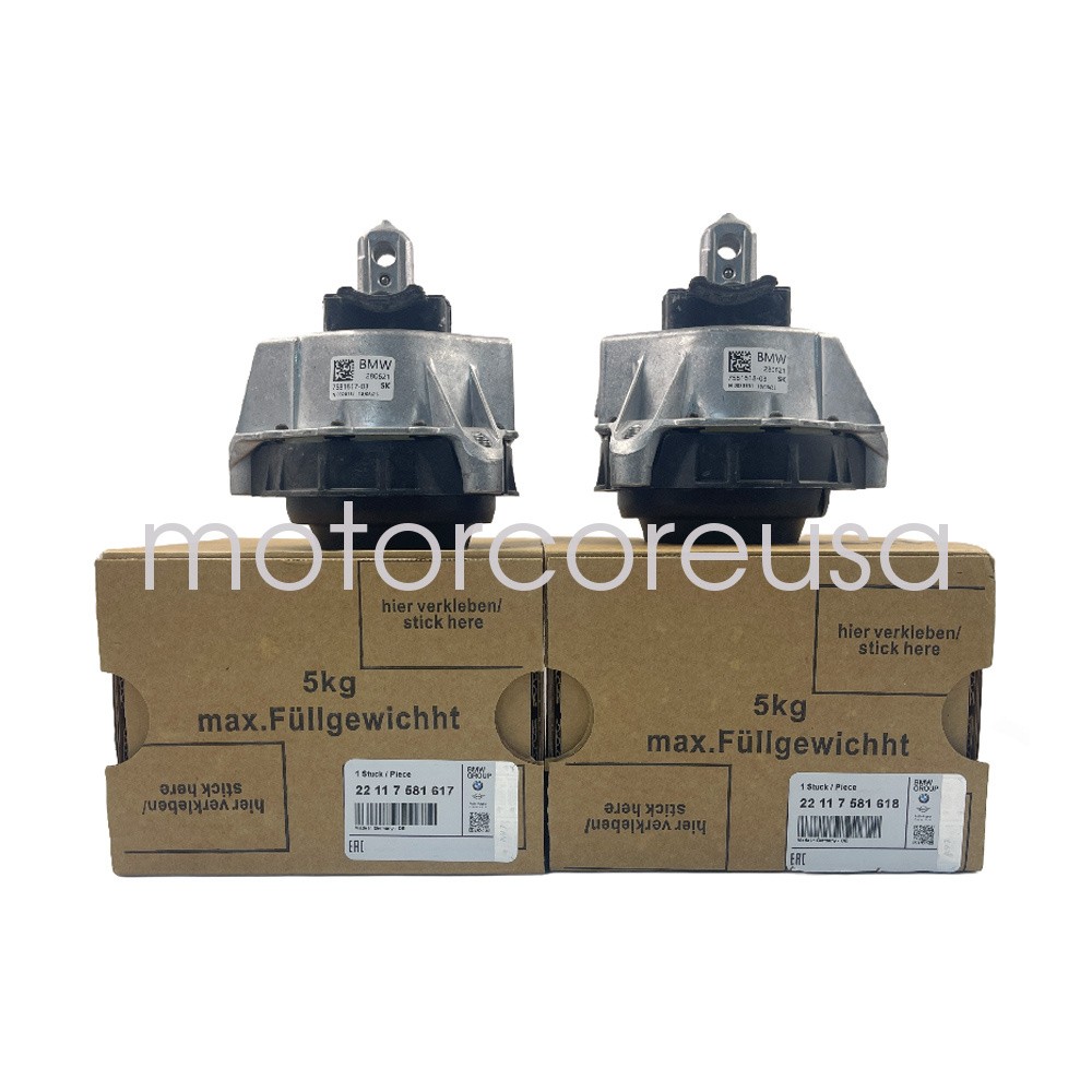 2Pcs OEM For BMW 330i Engine Motor Mount Left+Right 22117581617 22117581618
