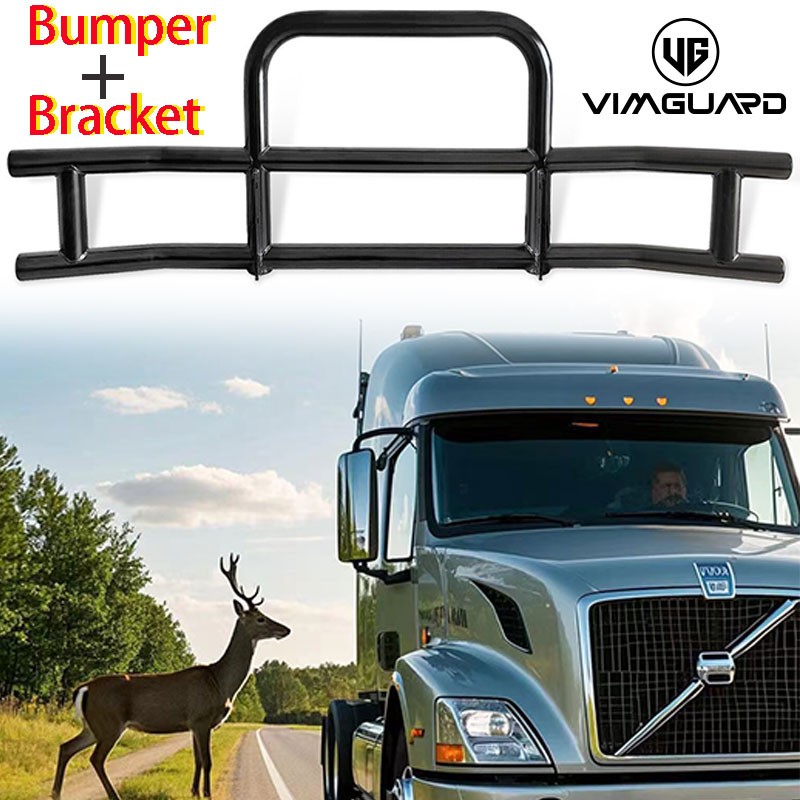 Front Deer Guard Bumper W//Mounting Bracket For Volvo VNL 2004-2017 Heavy-Duty