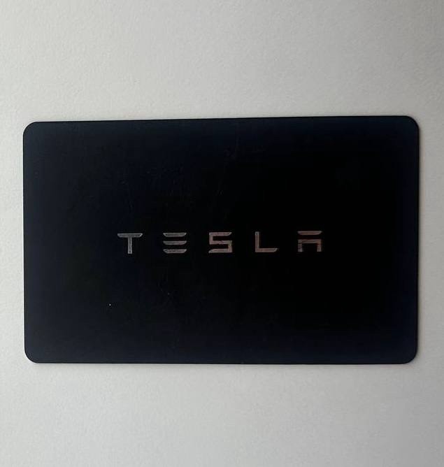Genuine Tesla OEM Key Card Model 3 Model Y Black NFC Access Key Used