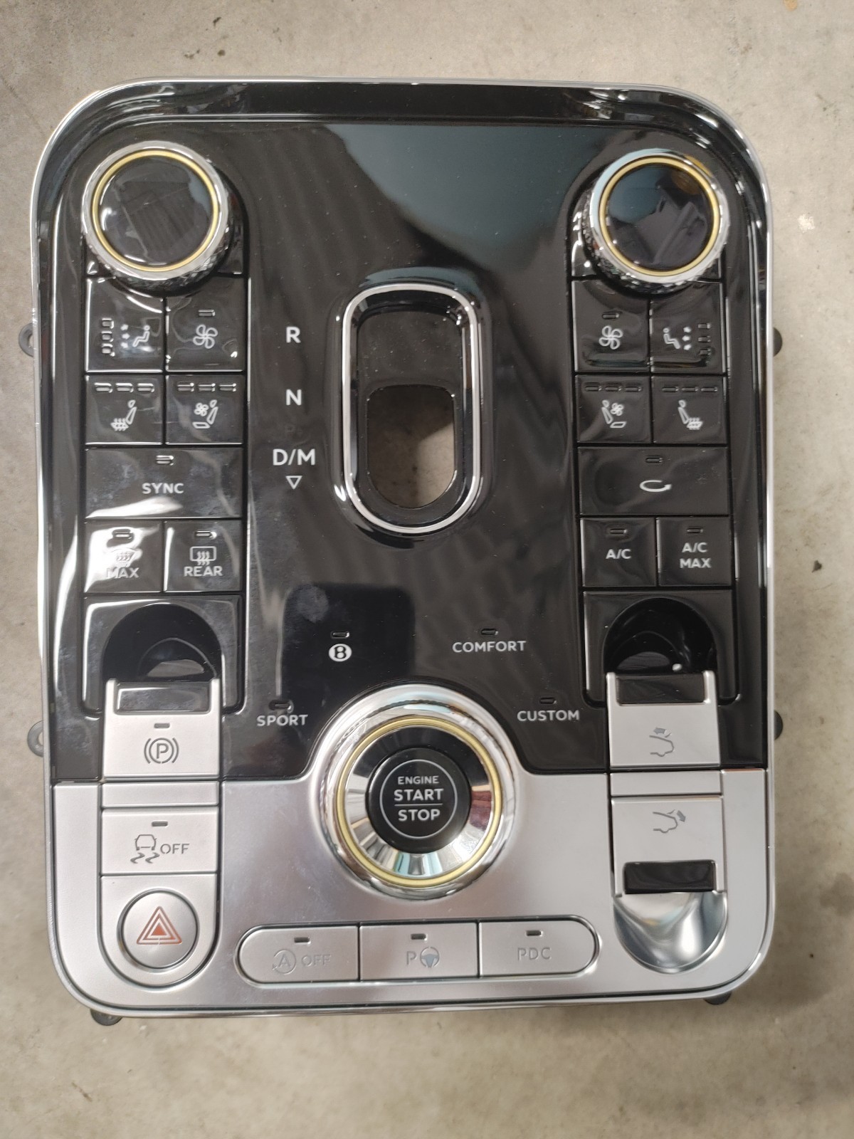 Panel Control Switch Unit for 2019-2024 Bentley Continental GT 3SD959672BB OEM Panel Control Switch Unit for 2019-2024 Bentley Continental GT 3SD959672BB OEM