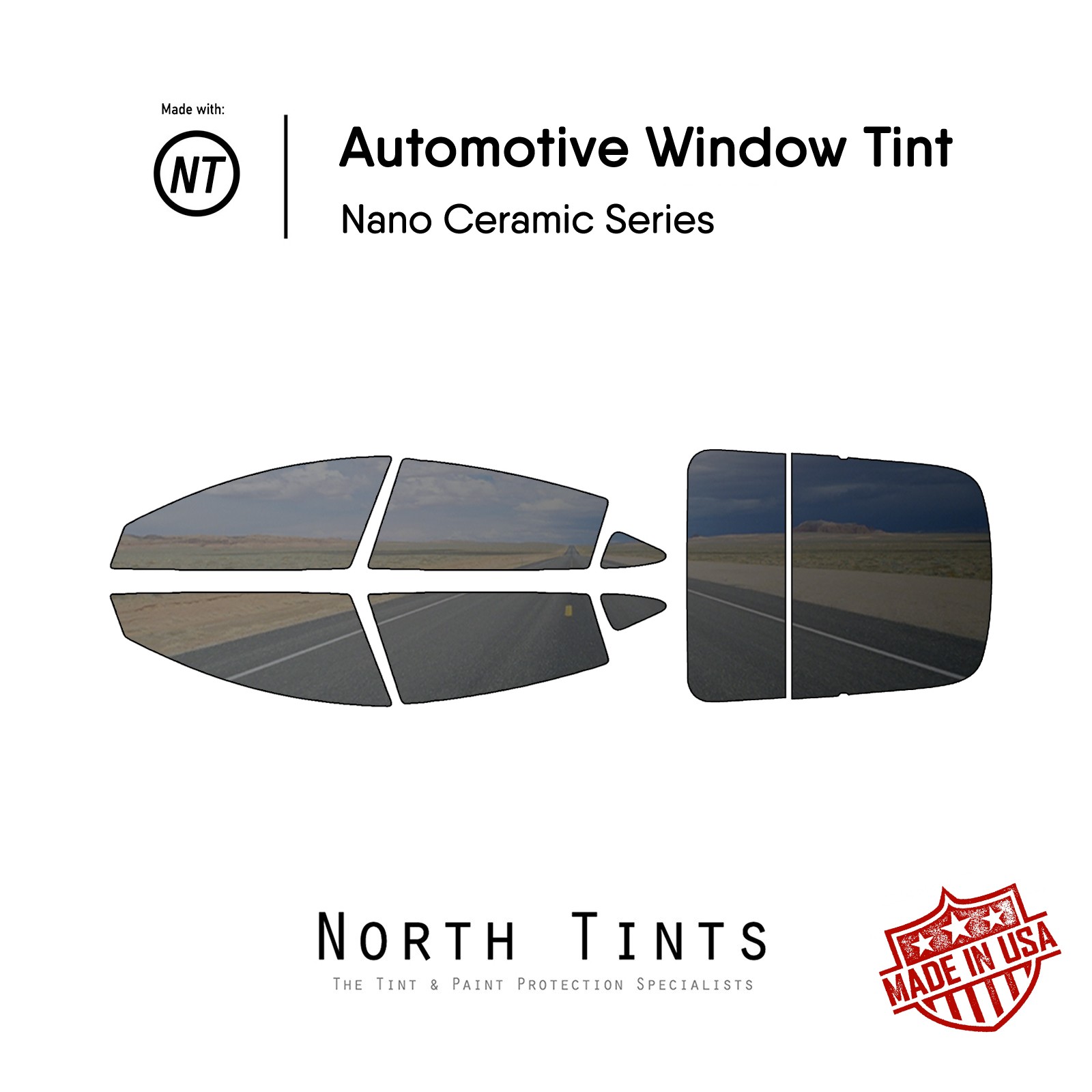 Nano Ceramic PreCut Window Tint Film Car Glass for Tesla Model 3 2024-2026