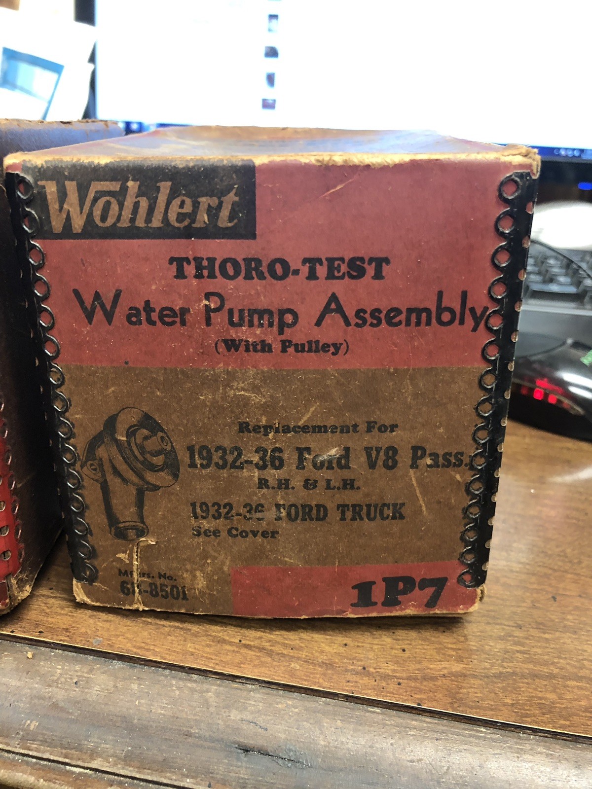 Vintage NOS Wohlert Water Pump 1P7 Fits Ford Truck 1932 33 34 35 1936