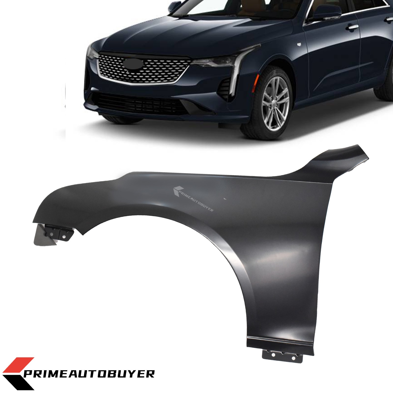 Front Fender Primed Steel Left Driver Side For Cadillac CT4 2020-2025 86778607 Front Fender Primed Steel Left Driver Side For Cadillac CT4 2020-2025 86778607