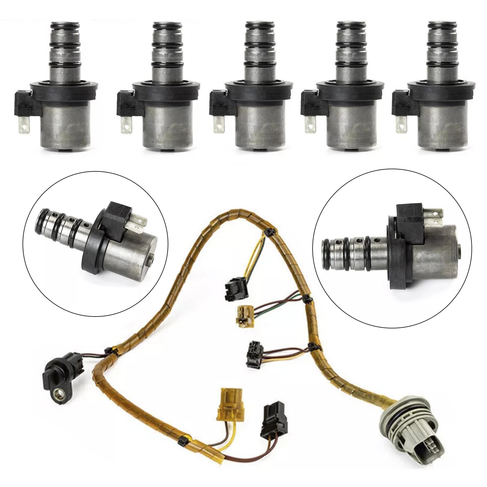 F4A41 Transmission Shift Solenoid Kit with Harness For Mitsubishi Hyundai F4A42