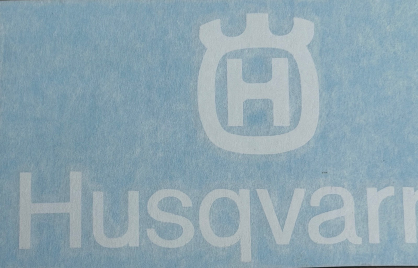 VINTAGE HUSQVARNA MX TANK DECALS 1975 SOLID WHITE two decals VINTAGE HUSQVARNA MX TANK DECALS 1975 SOLID WHITE two decals