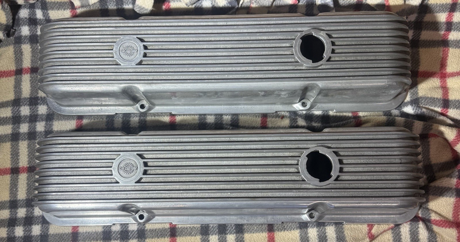 CALCUSTOM value covers for small block Chevy. CALCUSTOM value covers for small block Chevy.
