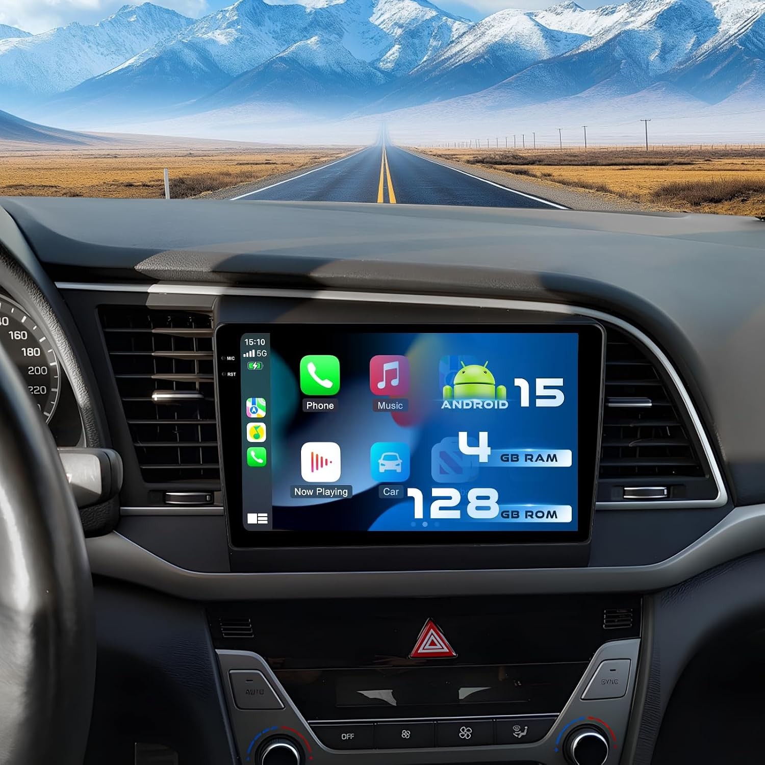 Car Stereo for Hyundai Elantra 2019-2020 Wireless CarPlay & Android Auto FM/RDS