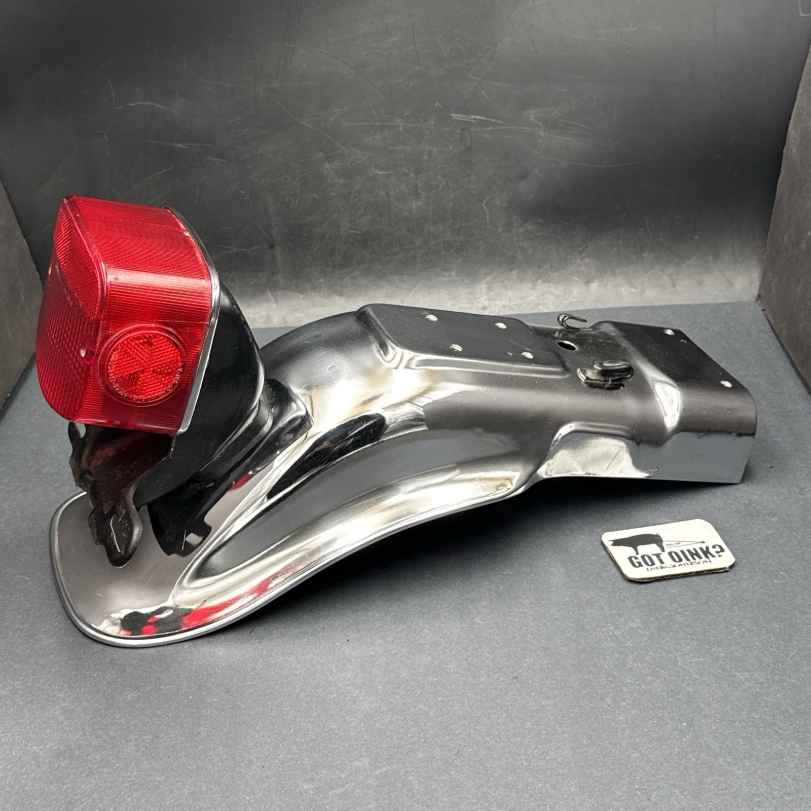 Kawasaki 1976-78 KZ900 KZ1000 A KZ 900 OEM Chrome Flared Rear Fender +Tail Light