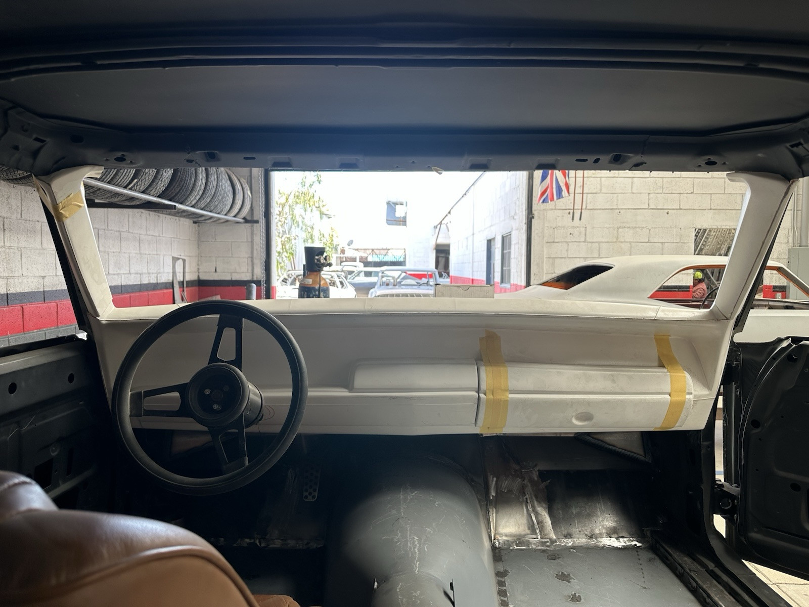 1968,69, 70 Charger R/T protouring fiberglass Dash , guages, glove box ,A pillar