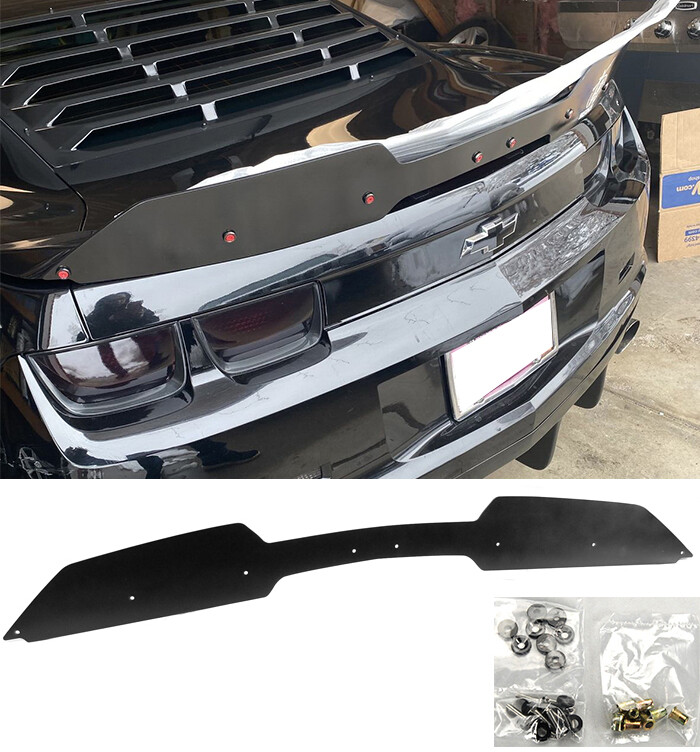 Satin Black Trunk Decklid Gurney Flap Wickerbill Fit 10-13 Camaro ZL1 Spoiler