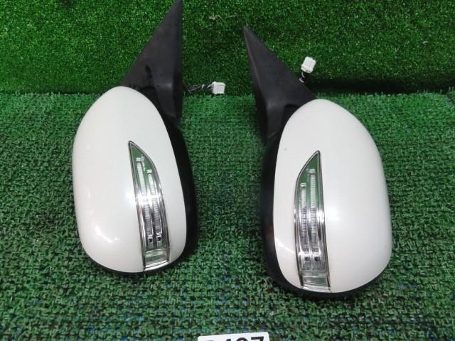 Subaru Impreza WRX STI GRF GVF Door Mirror Set Left Right White LED Genuine OEM