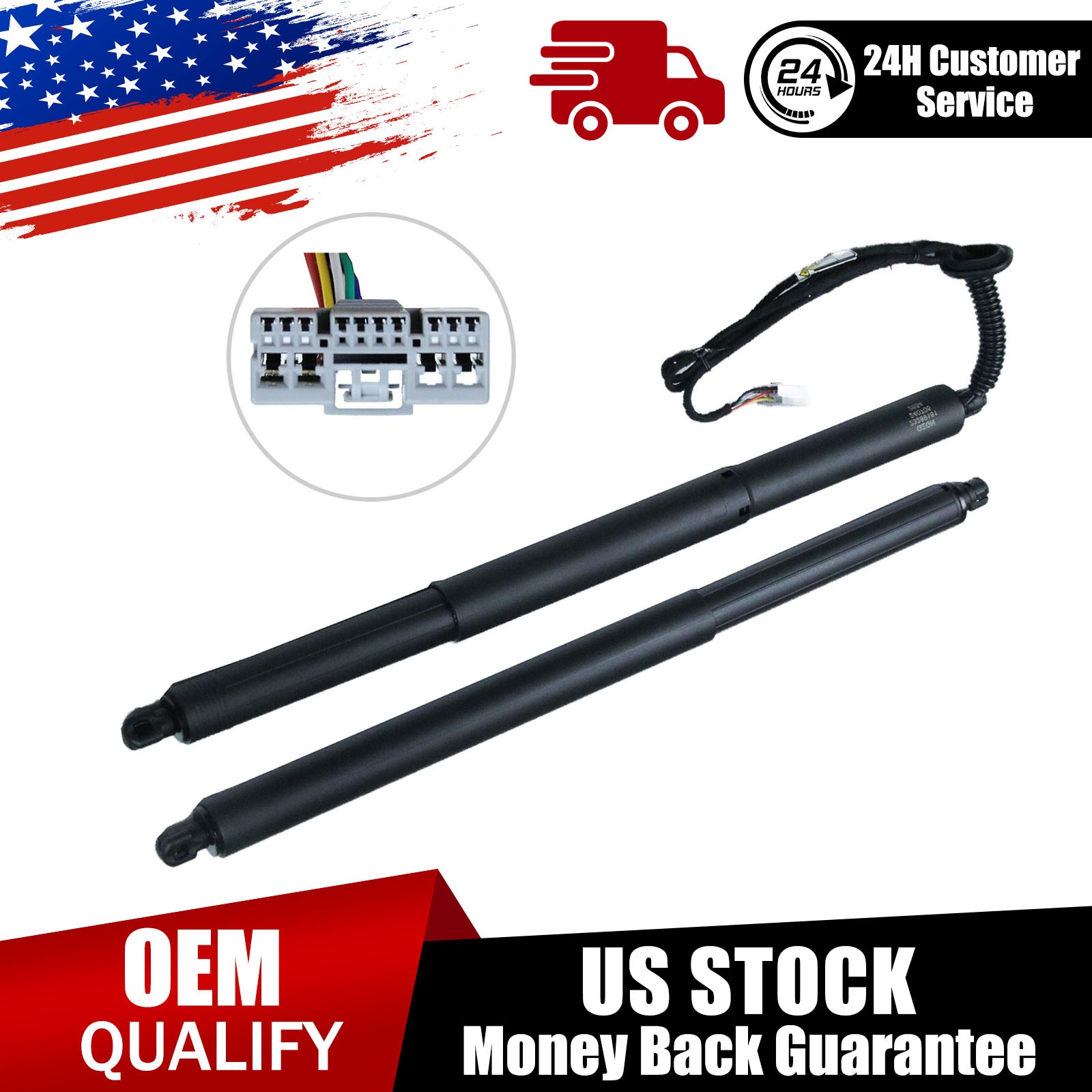 2pc Power Tailgate  Lift Shock Strut For Chevrolet Equinox GMC Terrain 2016-2017