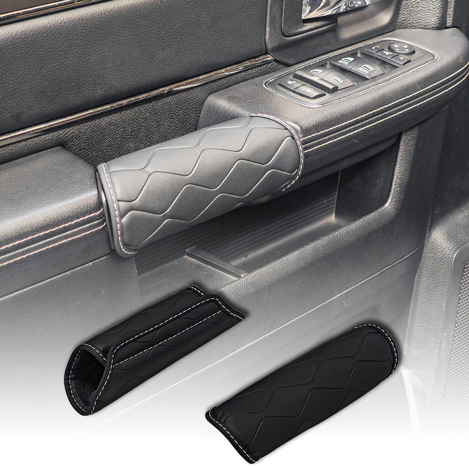 2x Interior Door Handle Cover Roof Handrail Plush Armrest Handle Accessories