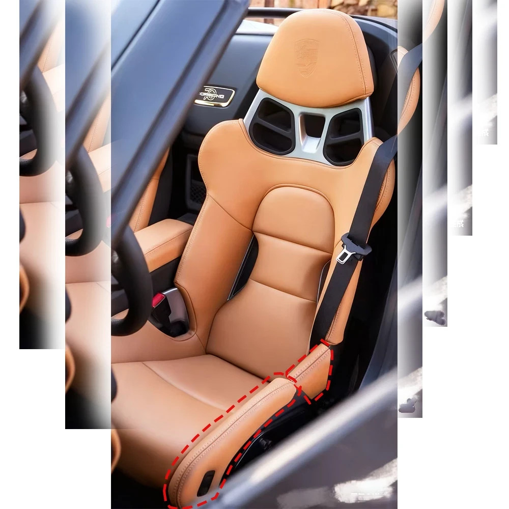 PORSCHE 911/918 GT3 RS GT2 RS PROTECTIVE LEATHER COVER Cognac STITCHING