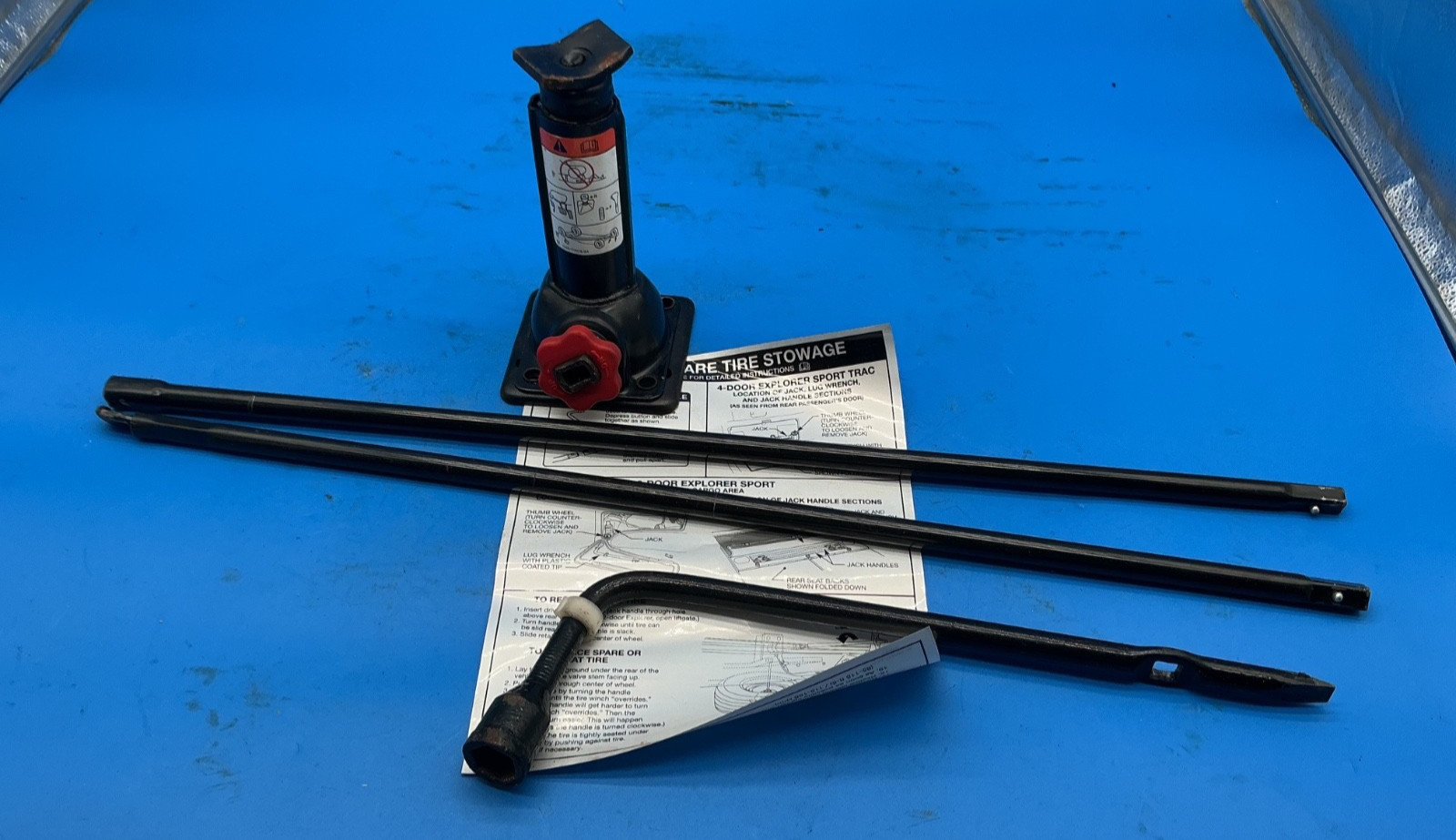 Tire Bottle Jack & Tools For: 2002-2010 Ford Explorer Sport-Trac 1L54-17A083-AA