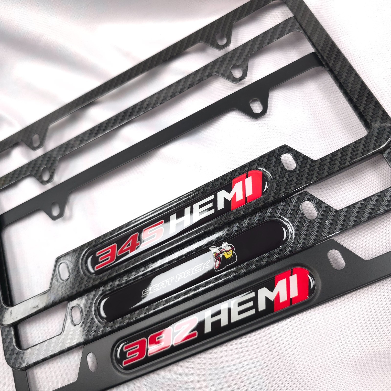 392 345 Hemi Scat Pack License Plate Frame Dodge Challenger Charger SRT Mopar