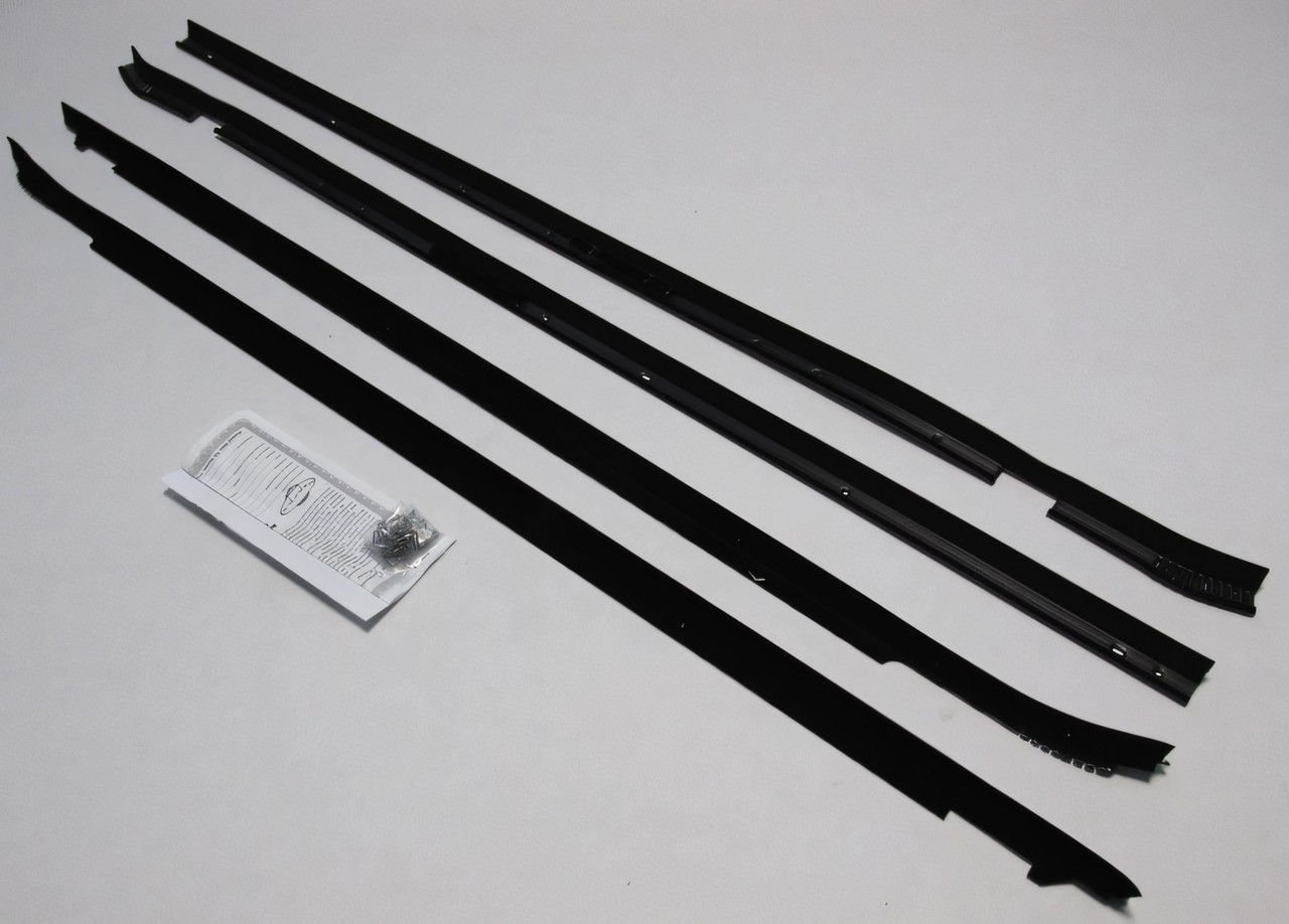 Authentic Felt Weatherstrip Kit 4Pcs for 2 Door 1977-79 Cadillac Brougham