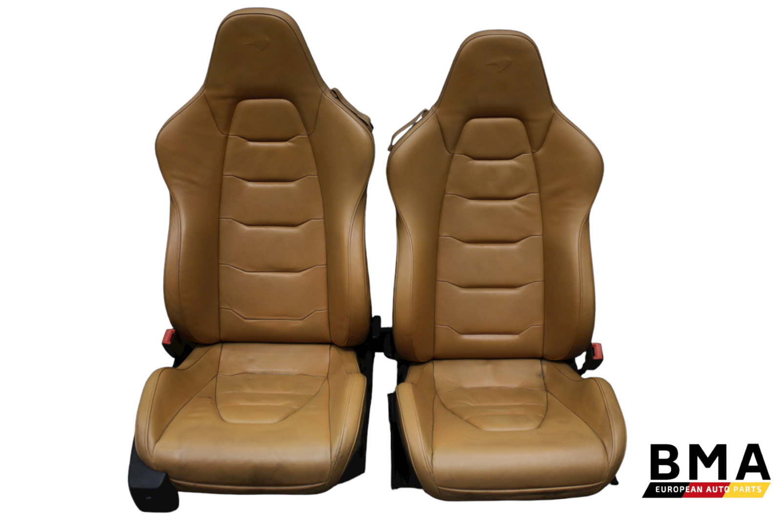 McLaren MP4-12C Spider Natural Tan Leather Seats Left & Right Pair 2012 - 2014