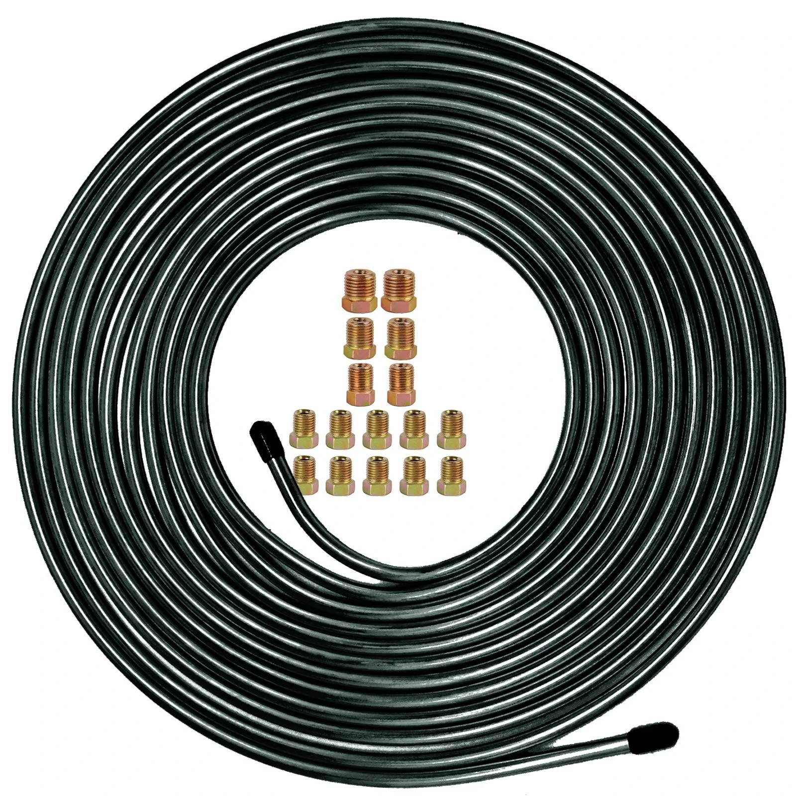 Muhize 3/16 Brake Line Tubing Kit - Upgraded 25 Ft. of Flexible Pvf-Coated Steel