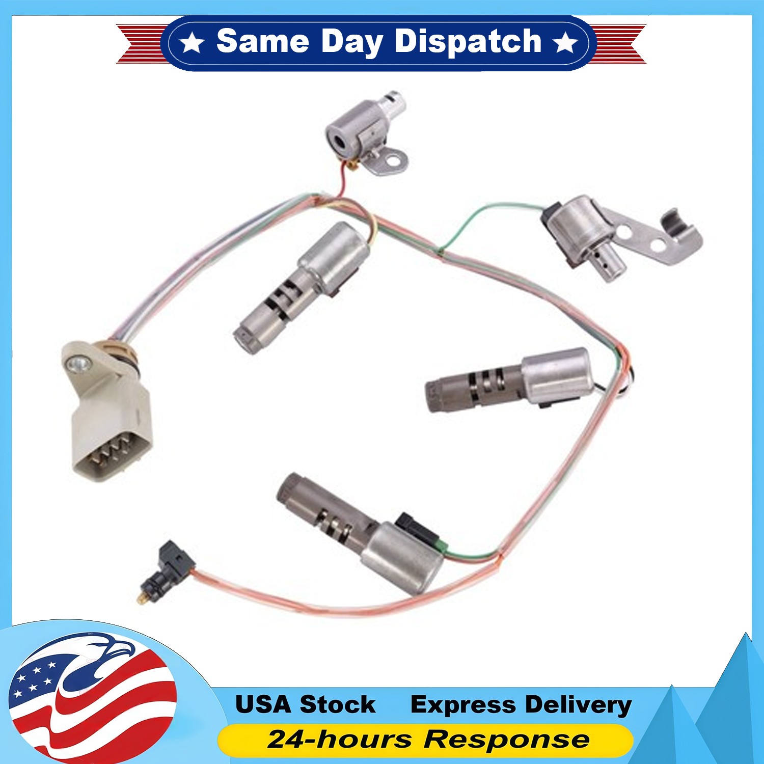 5Pcs U140E/F U240E/F U241E Transmission Shift Solenoid Fits Toyota RAV4 Lexus