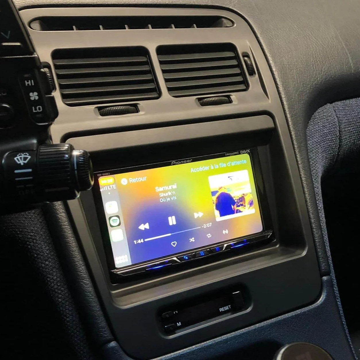 ZSPEC LHD Double-Din Radio Bezel w/Brackets for '90-99 Nissan Z32 300zx