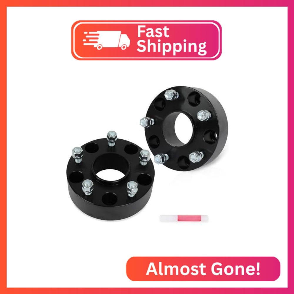 SCITOO 2Pcs 2 inch Wheel Spacers 5x5.5 with Studs 9/16\ SCITOO 2Pcs 2 inch Wheel Spacers 5x5.5 with Studs 9/16\