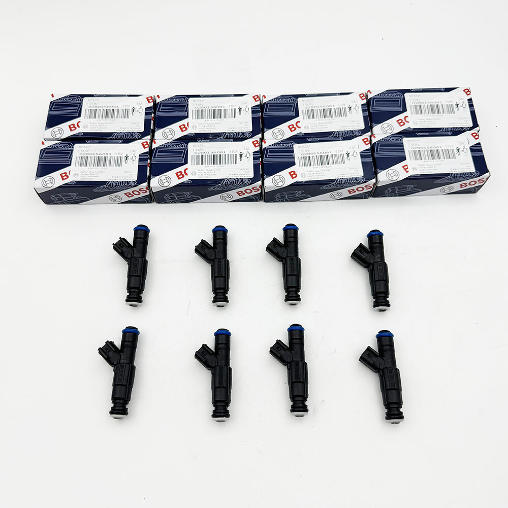 8X Genuine OEM BOSCH Fuel Injectors 0280156081 for MerCruiser Volvo Penta V8