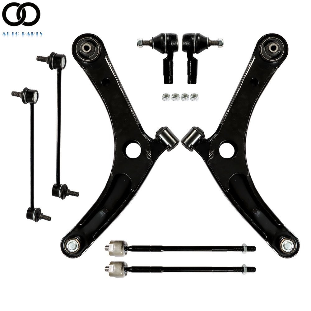 8Pcs Front Lower Control Arms Suspension Kit For Mitsubishi Lancer 2008-2017