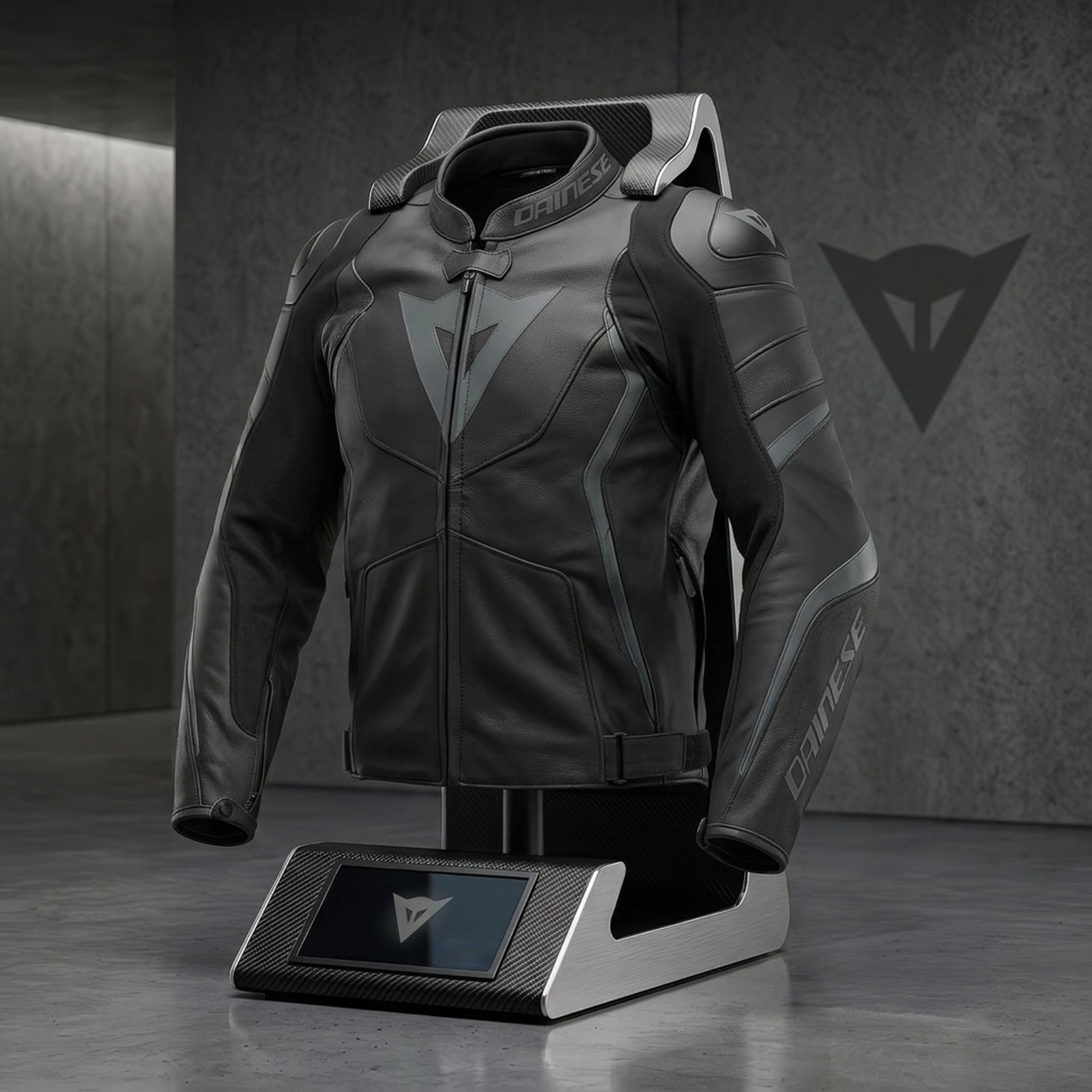 Dainese Avro 4 Leather Motorcycle Jacket Matte Black Cowhide Riding Jacket