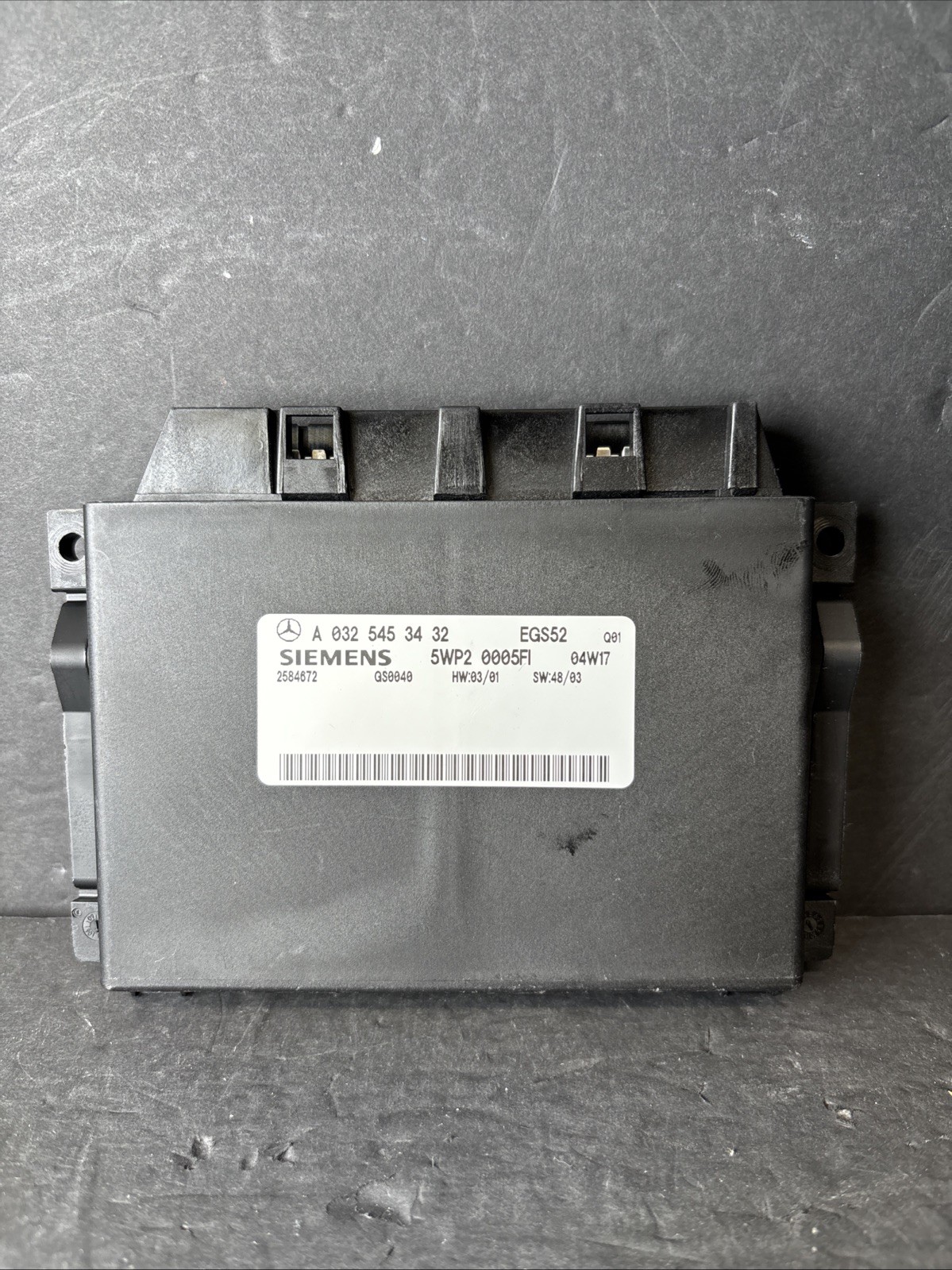 2004-2006 Mercedes-Benz E 500 Transmission Control Module Unit TCM A0325453432 2004-2006 Mercedes-Benz E 500 Transmission Control Module Unit TCM A0325453432