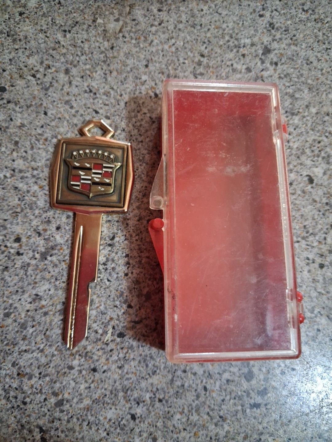 Vintage Uncut Cadillac Gold Crest Key. 