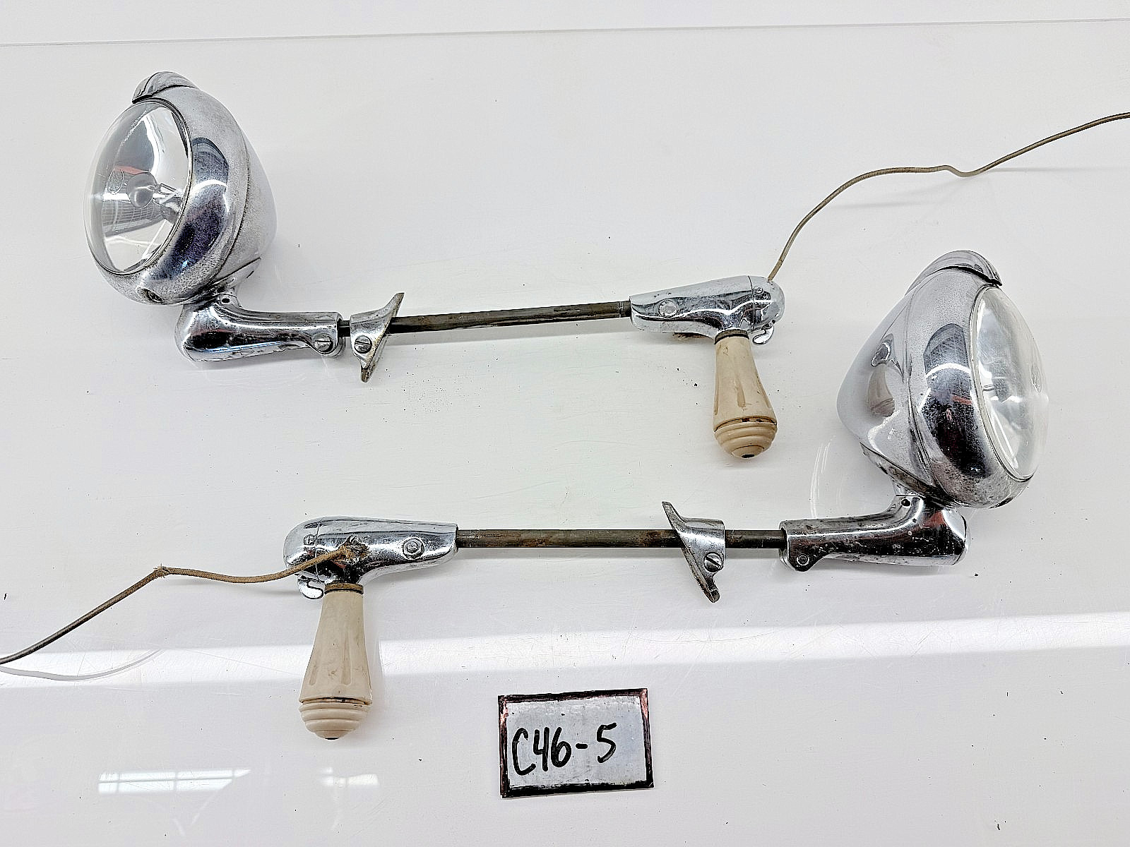 Vintage Unity Model H1 Spotlight Matching Pair Left Right Buick Olds C46-5