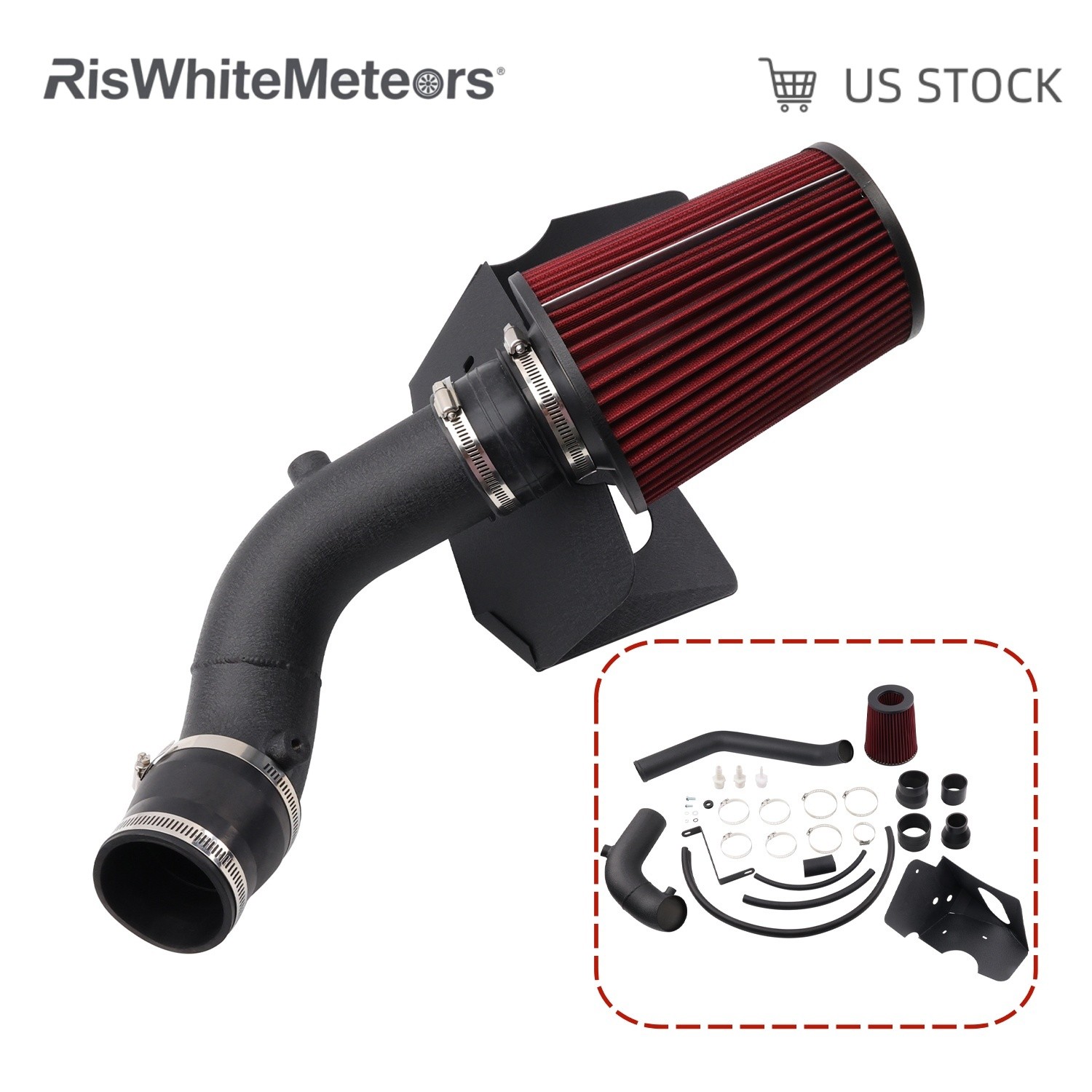 Cold Air Intake Kit /Filter For 2008-2015 Mitsubishi Lancer Evo 10 X 2.0 MR GSR