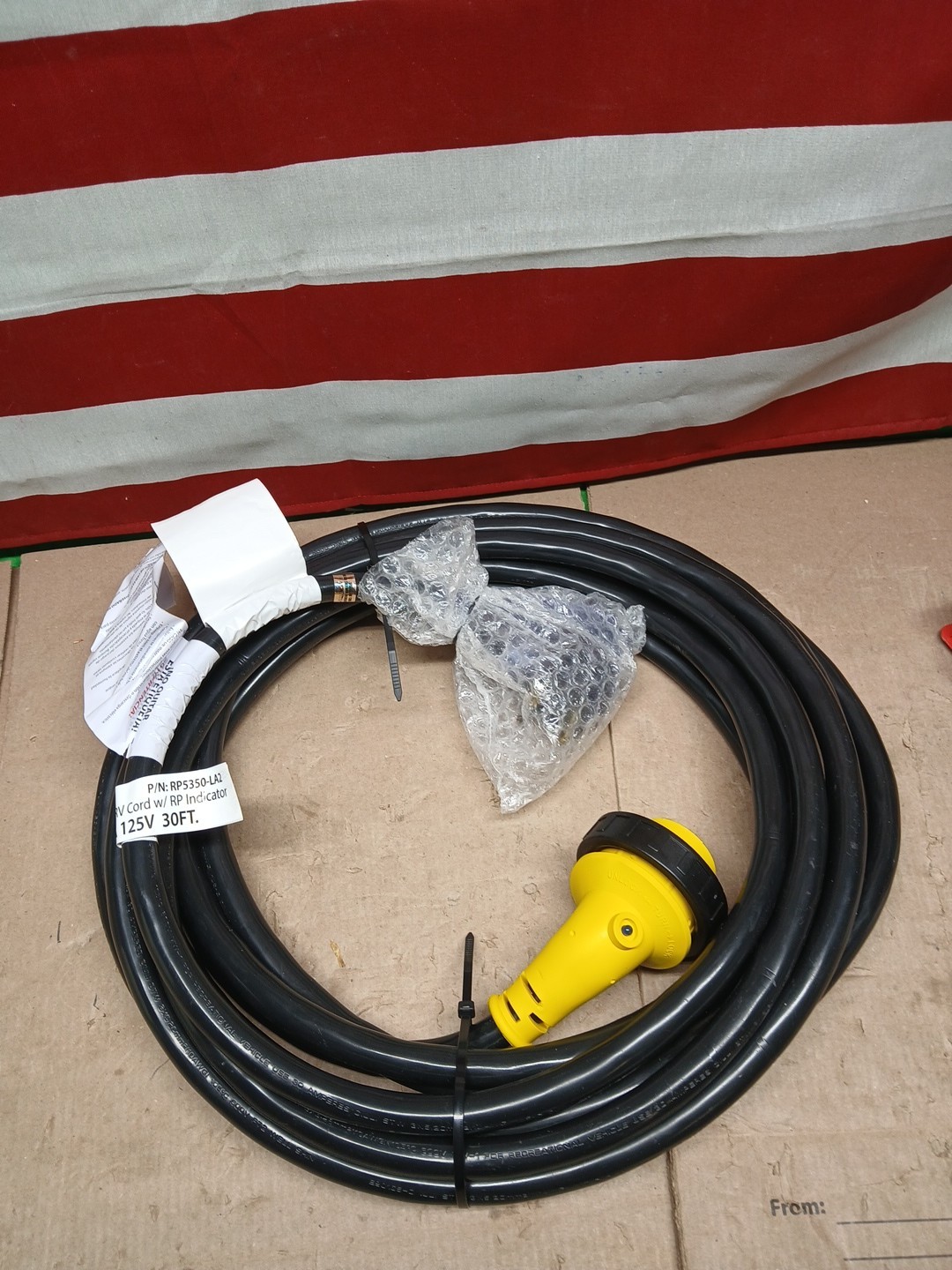 CONNTEK RV CORD W/RP INDICATOR 30FT 30A 125V