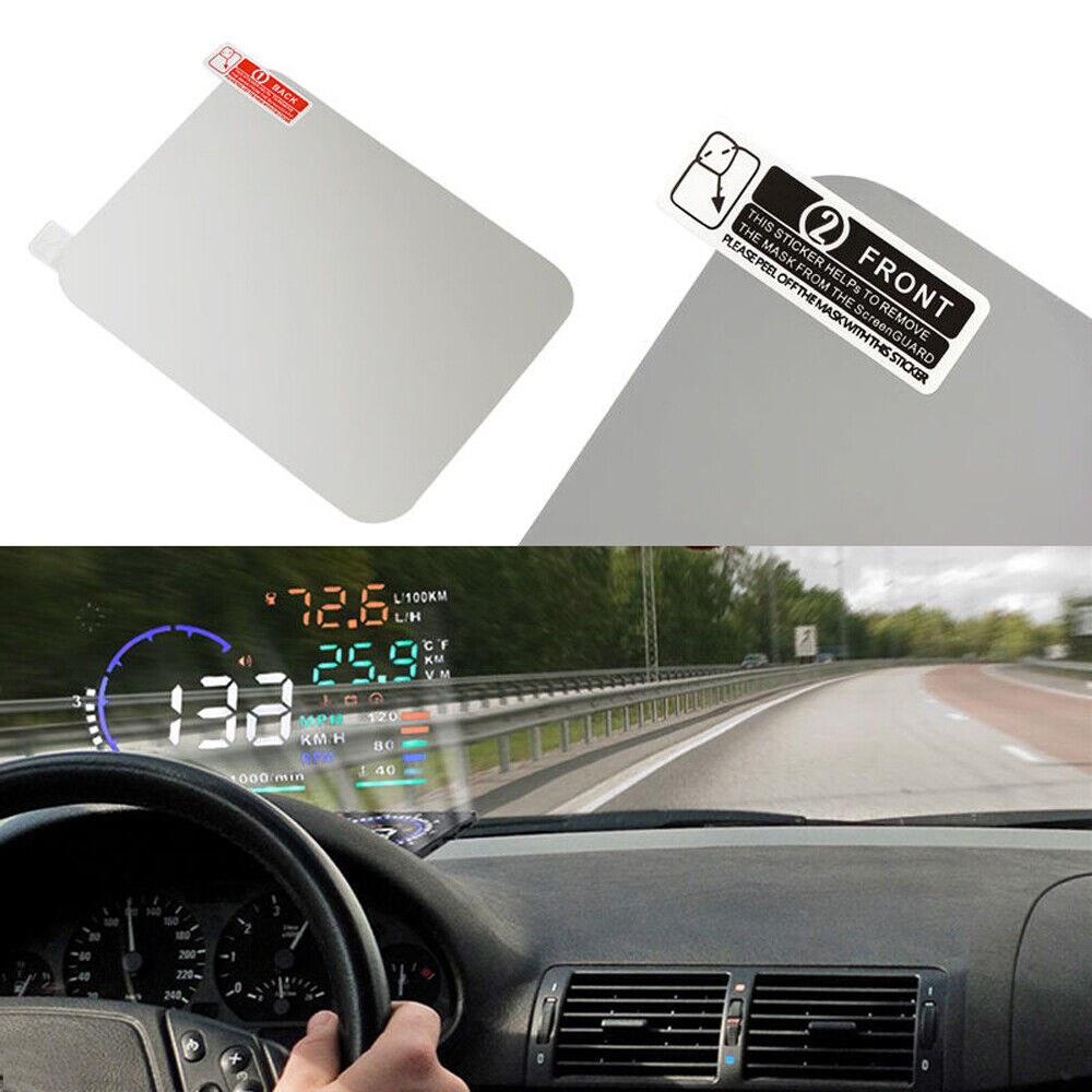1x Premium HUD Head Up Display Special Reflective Film For Car Without Mucilage