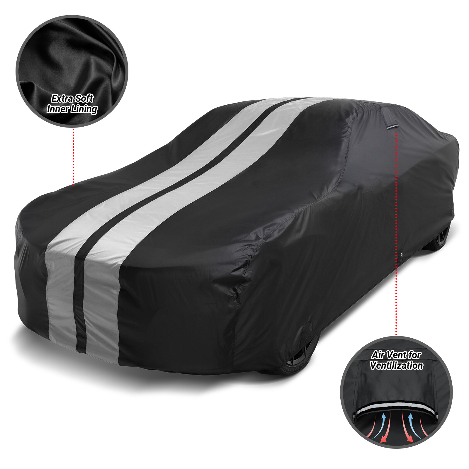 For ROLLS-ROYCE [SILVER-SERIES] Custom-Fit Outdoor Waterproof Best Car Cover